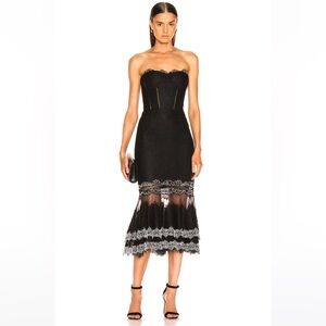 JONATHAN SIMKHAI
Multimedia Corded Lace Bustier Trumpet Dress
